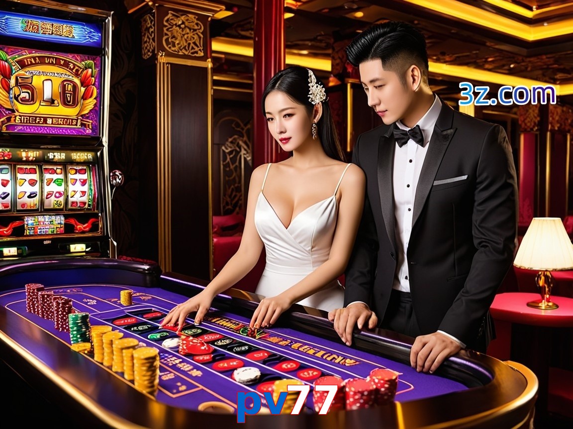 pv77 cassino online com mesa de blackjack e dealer